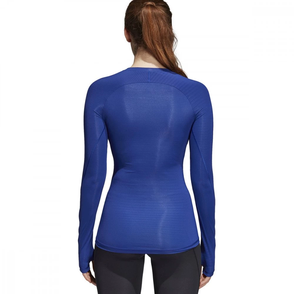 ADIDAS Maglia Alphaskin Tech Donna Blu 4 ADIDAS Maglia Alphaskin Tech Donna Blu - immagine 4