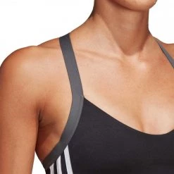 ADIDAS REGGISENO ALL ME 3 STRIPES Nero -Negozio online TRAINING E PALESTRA Italia 2022 adidas du1290 reggiseno all me 3 stripes abbigliamento training e palestra donna 037855901 90 5