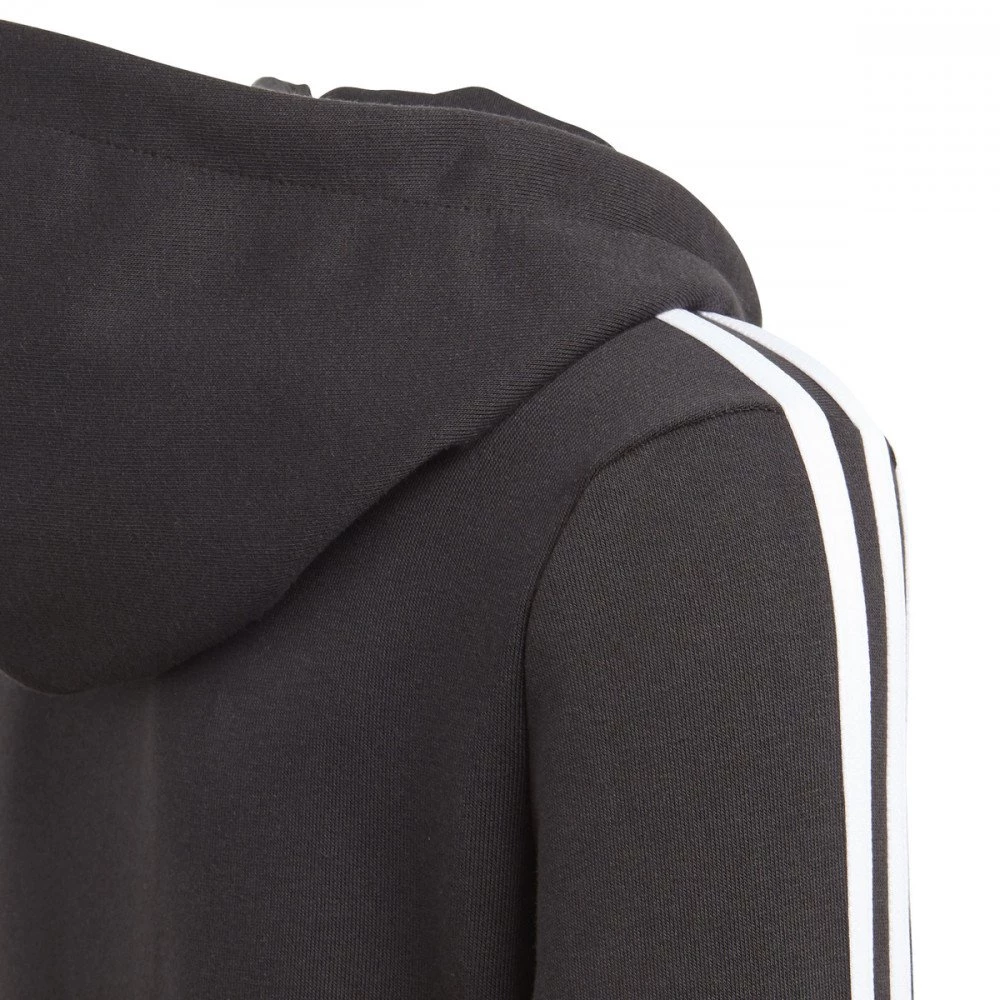 ADIDAS FELPA FULL ZIP CON CAPPUCCIO 3 STRIPES HD BAMBINA - immagine 4