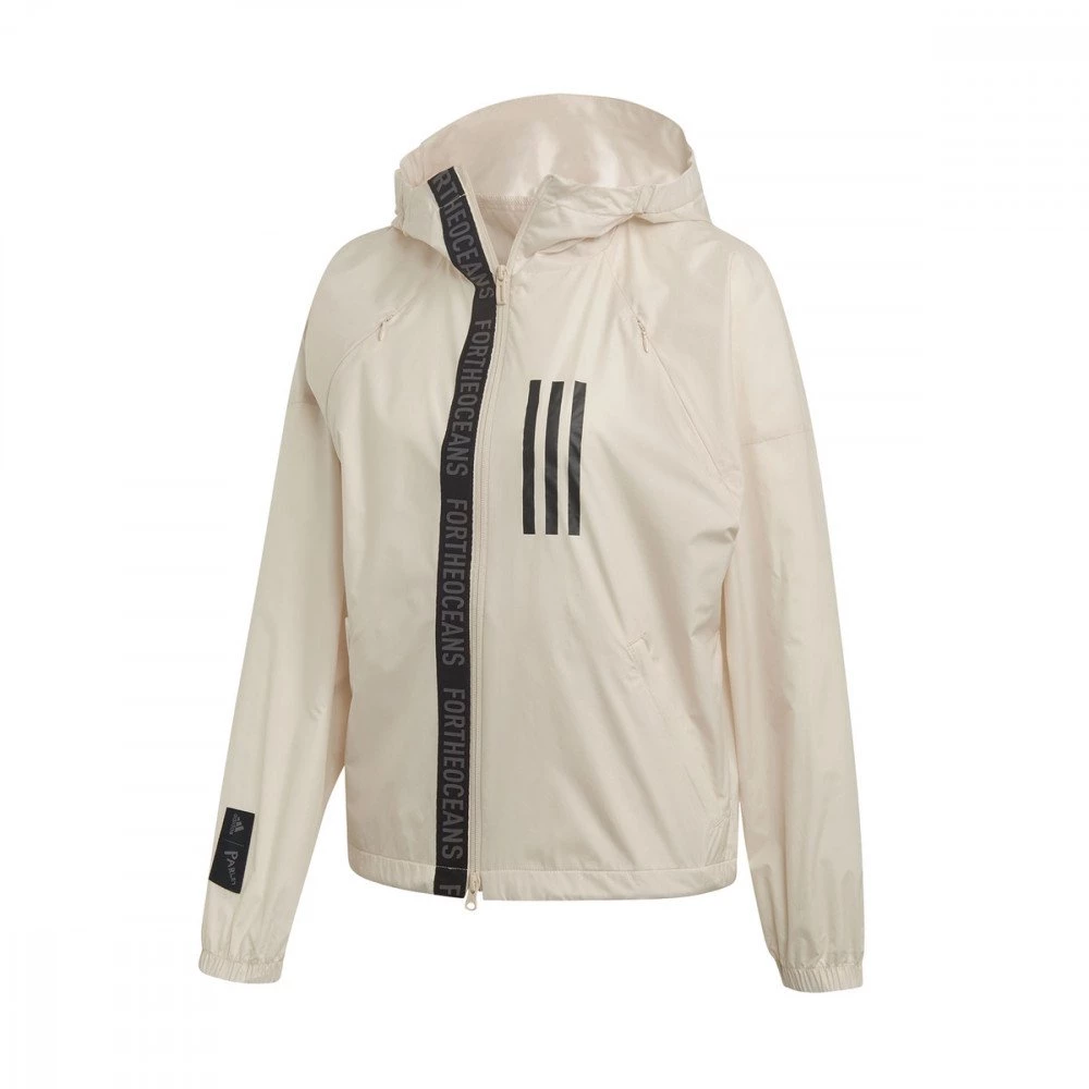 ADIDAS GIACCA WINDBREAKER PARLEY DONNA Beige 1 ADIDAS GIACCA WINDBREAKER PARLEY DONNA Beige