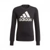ADIDAS FELPA GIROCOLLO LOGO BAMBINA Nero