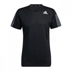 ADIDAS T-SHIRT AERO 3 STRIPES PB Nero
