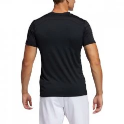 ADIDAS T-SHIRT AERO 3 STRIPES PB Nero -Negozio online TRAINING E PALESTRA Italia 2022 adidas gq2159 t shirt aero 3 stripes pb abbigliamento training e palestra uomo 044376201 blk 3