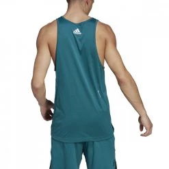 ADIDAS CANOTTA MUSCLE -Negozio online TRAINING E PALESTRA Italia 2022 adidas h61184 canotta muscle abbigliamento training e palestra uomo 044376701 teal 3
