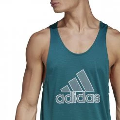 ADIDAS CANOTTA MUSCLE -Negozio online TRAINING E PALESTRA Italia 2022 adidas h61184 canotta muscle abbigliamento training e palestra uomo 044376701 teal 4