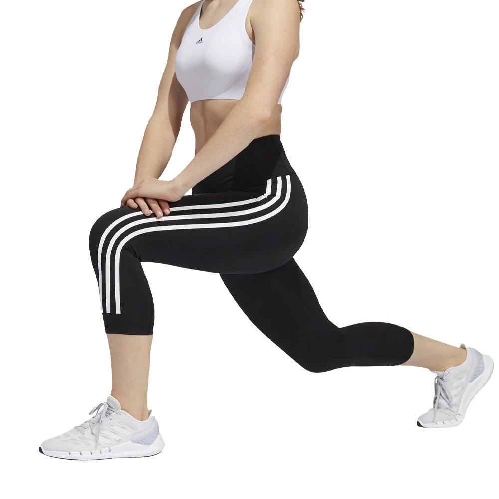 ADIDAS LEGGINGS 3/4 DONNA Nero 2 ADIDAS LEGGINGS 3/4 DONNA Nero - immagine 2