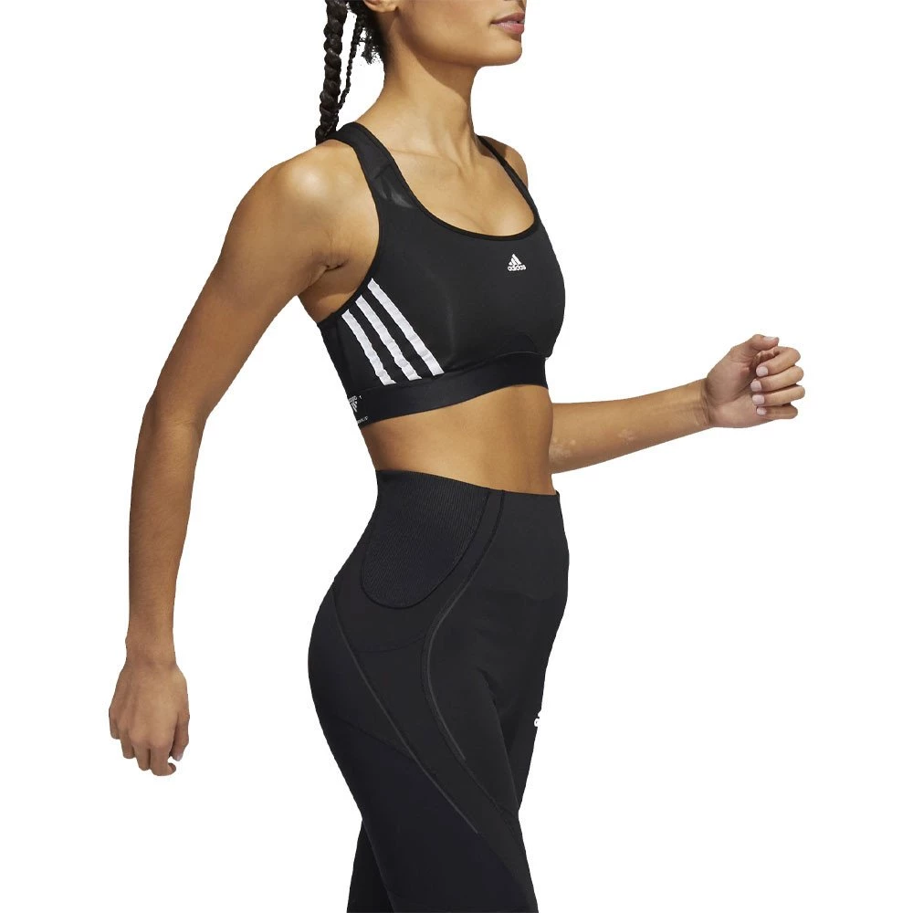 ADIDAS REGGISENO TRN 3 STRIPES Nero 3 ADIDAS REGGISENO TRN 3 STRIPES Nero - immagine 3