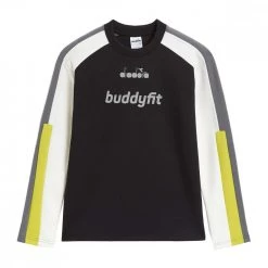 DIADORA FELPA GIROCOLLO BUDDYFIT Nero