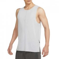 NIKE CANOTTA DRI-FIT YOGA Grigio