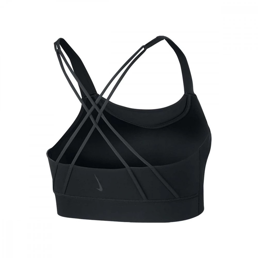 NIKE REGGISENO SWOOSH LUXE Nero 2 NIKE REGGISENO SWOOSH LUXE Nero - immagine 2
