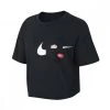 NIKE T-SHIRT CROP ICON CLASH WOW DONNA Nero
