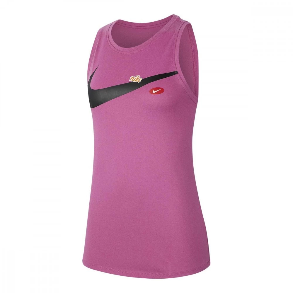 NIKE CANOTTA DRI-FIT SWOOSH DONNA Fucsia 1 NIKE CANOTTA DRI-FIT SWOOSH DONNA Fucsia