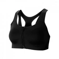 NIKE REGGISENO SHAPE ZIP FRONT Nero