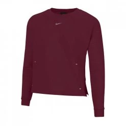 FELPA GIROCOLLO NIKE PRO LUXE Bordeaux