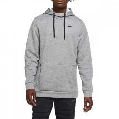 FELPA CON CAPPUCCIO NIKE THERMA Grigio