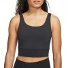 NIKE CANOTTA CROP YOGA LUXE INFINALON DONNA Nero
