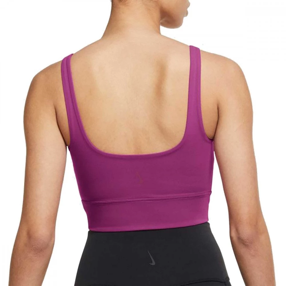 NIKE CANOTTA CROP YOGA LUXE INFINALON DONNA Viola 2 NIKE CANOTTA CROP YOGA LUXE INFINALON DONNA Viola - immagine 2