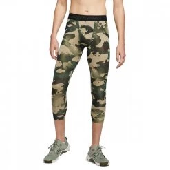 LEGGINGS 3/4 NIKE PRO CAMO Verde