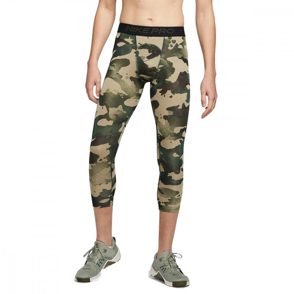 LEGGINGS 3/4 NIKE PRO CAMO Verde 1 LEGGINGS 3/4 NIKE PRO CAMO Verde