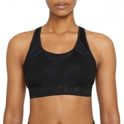 NIKE REGGISENO SWOOSH ULTRABREATHE Nero