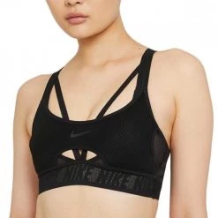 NIKE REGGISENO INDY ULTRABREATHE Nero