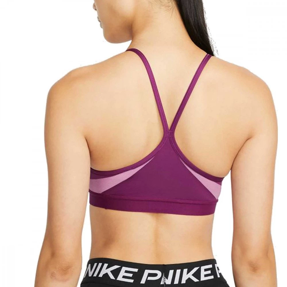 NIKE REGGISENO DRI-FIT INDY V-NECK Viola 2 NIKE REGGISENO DRI-FIT INDY V-NECK Viola - immagine 2