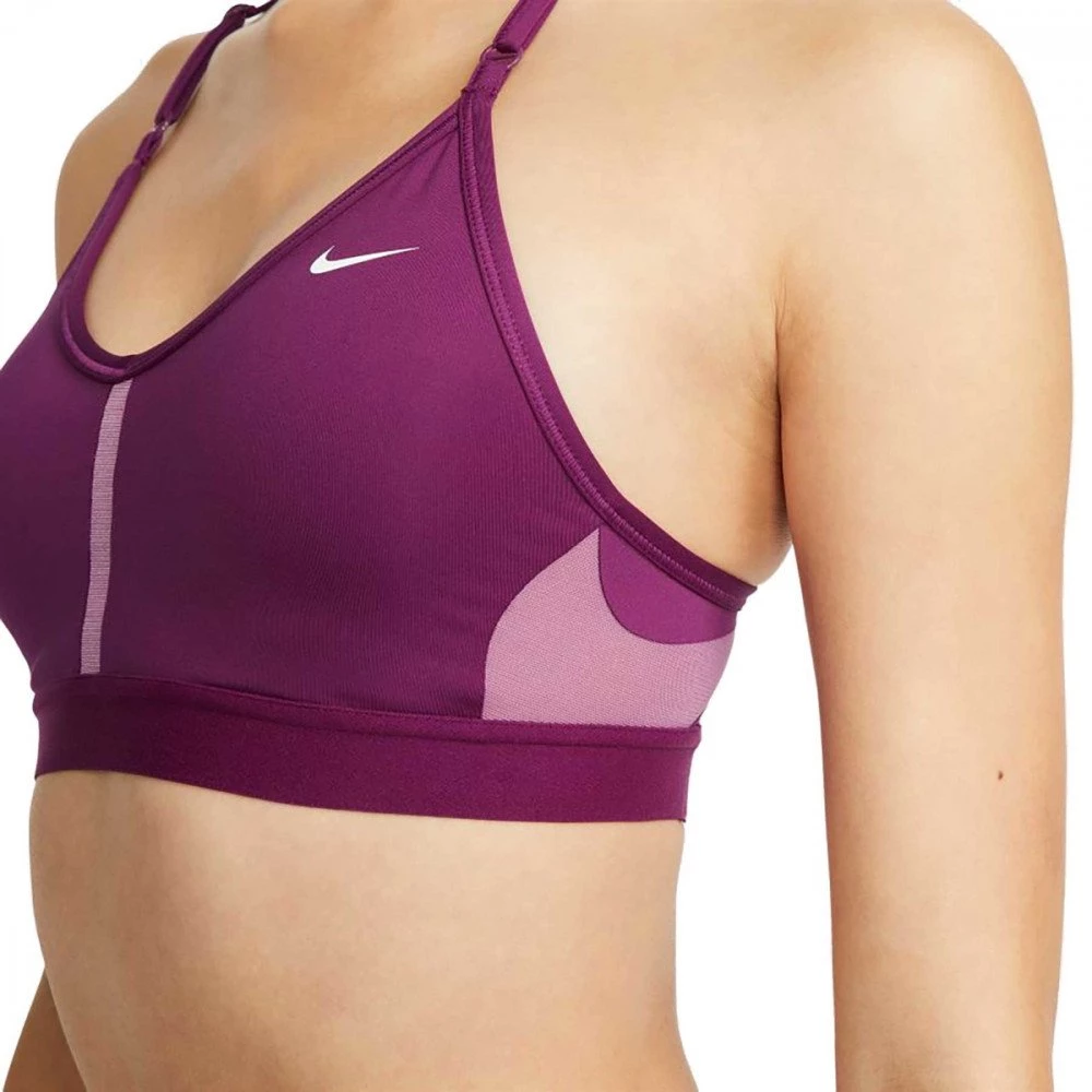 NIKE REGGISENO DRI-FIT INDY V-NECK Viola 3 NIKE REGGISENO DRI-FIT INDY V-NECK Viola - immagine 3