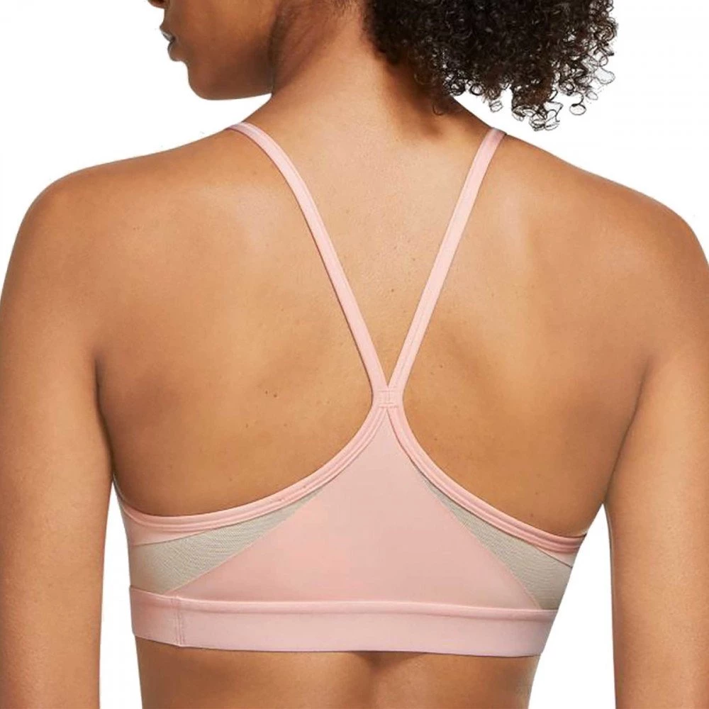 NIKE REGGISENO DRI-FIT INDY V-NECK Rosa 2 NIKE REGGISENO DRI-FIT INDY V-NECK Rosa - immagine 2