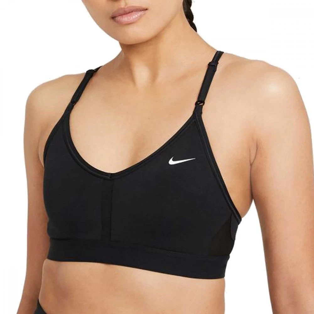 NIKE REGGISENO DRI-FIT INDY V-NECK Nero 1 NIKE REGGISENO DRI-FIT INDY V-NECK Nero