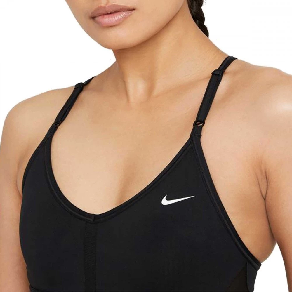NIKE REGGISENO DRI-FIT INDY V-NECK Nero 3 NIKE REGGISENO DRI-FIT INDY V-NECK Nero - immagine 3