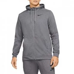 NIKE FELPA FULL ZIP CON CAPPUCCIO Grigio