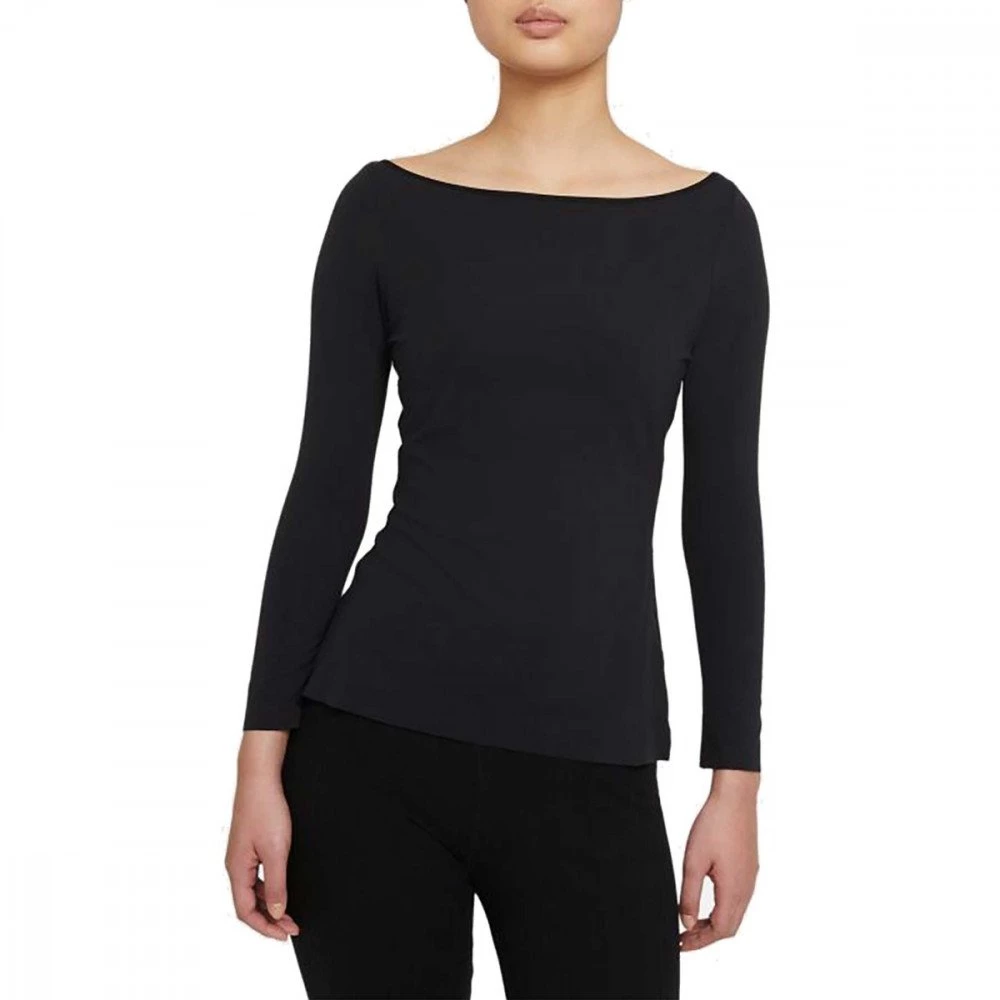 NIKE MAGLIA MANICA LUNGA YOGA LUXE DONNA Nero 1 NIKE MAGLIA MANICA LUNGA YOGA LUXE DONNA Nero