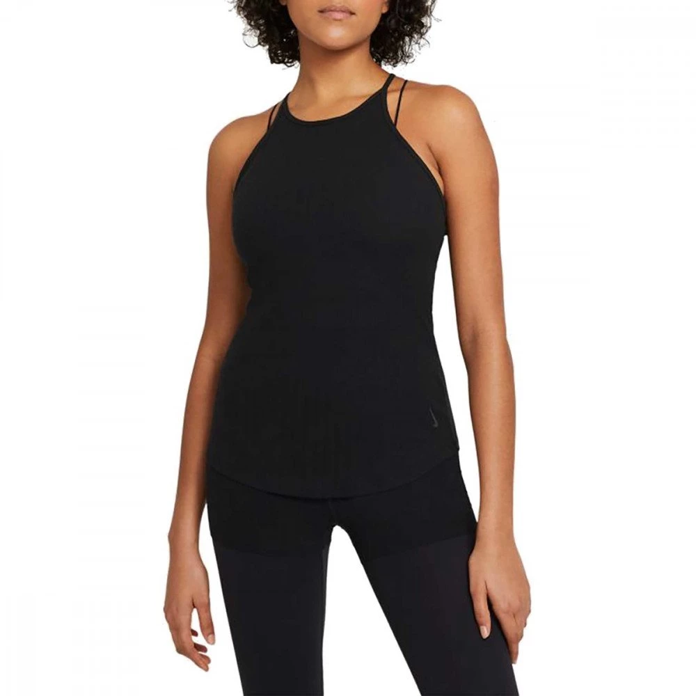 NIKE CANOTTA YOGA POINTELLE DONNA Nero 1 NIKE CANOTTA YOGA POINTELLE DONNA Nero