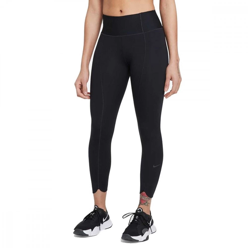 NIKE LEGGINGS ONE CROP LUXE ICON CLASH DONNA Nero