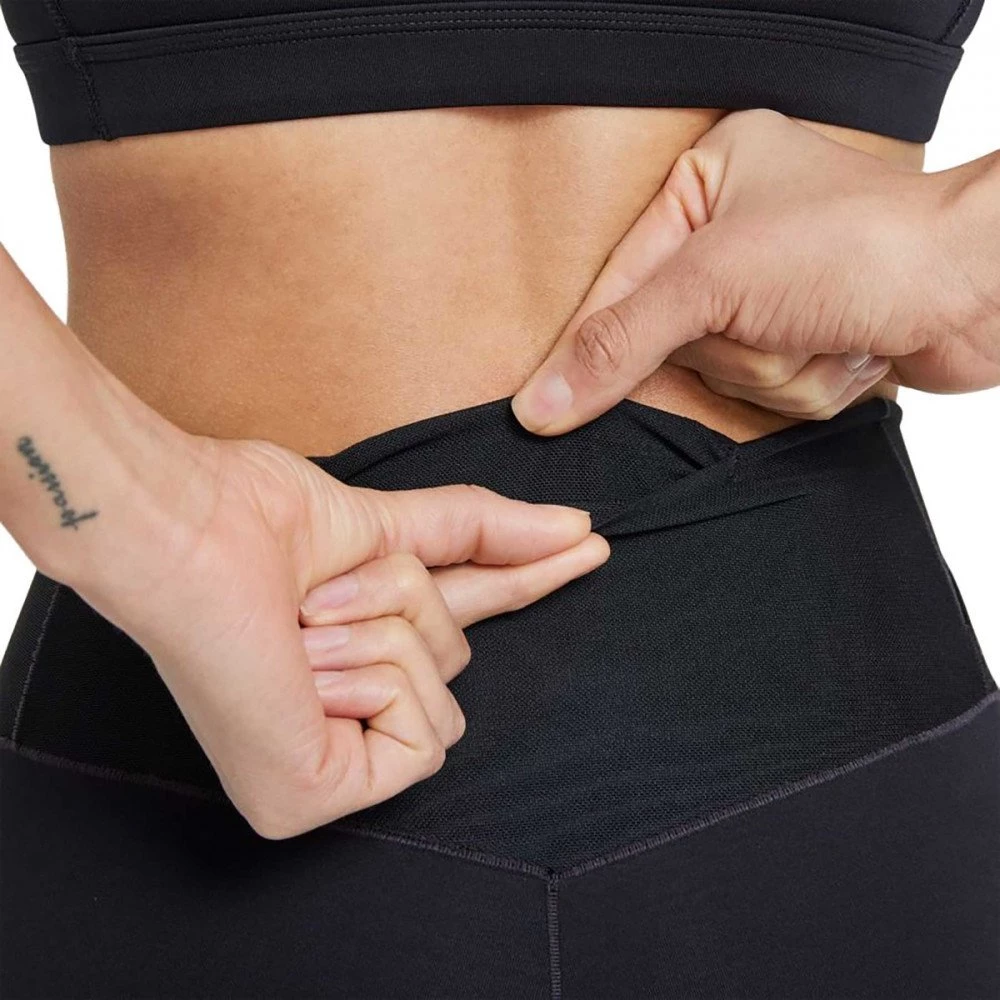 NIKE LEGGINGS ONE CROP LUXE ICON CLASH DONNA Nero - immagine 4