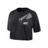NIKE T-SHIRT DRI-FIT CROP DONNA Nero