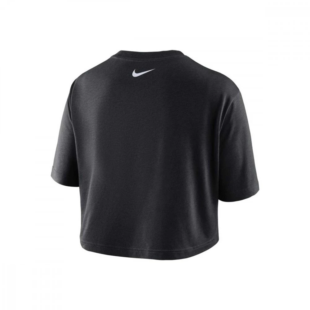 NIKE T-SHIRT DRI-FIT CROP DONNA Nero 2 NIKE T-SHIRT DRI-FIT CROP DONNA Nero - immagine 2