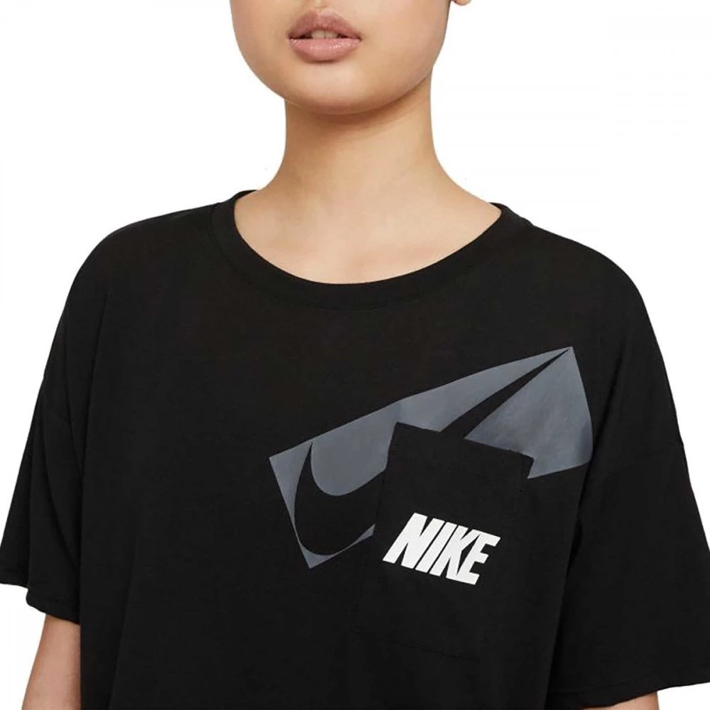 NIKE T-SHIRT DRI-FIT CROP DONNA Nero 5 NIKE T-SHIRT DRI-FIT CROP DONNA Nero - immagine 5