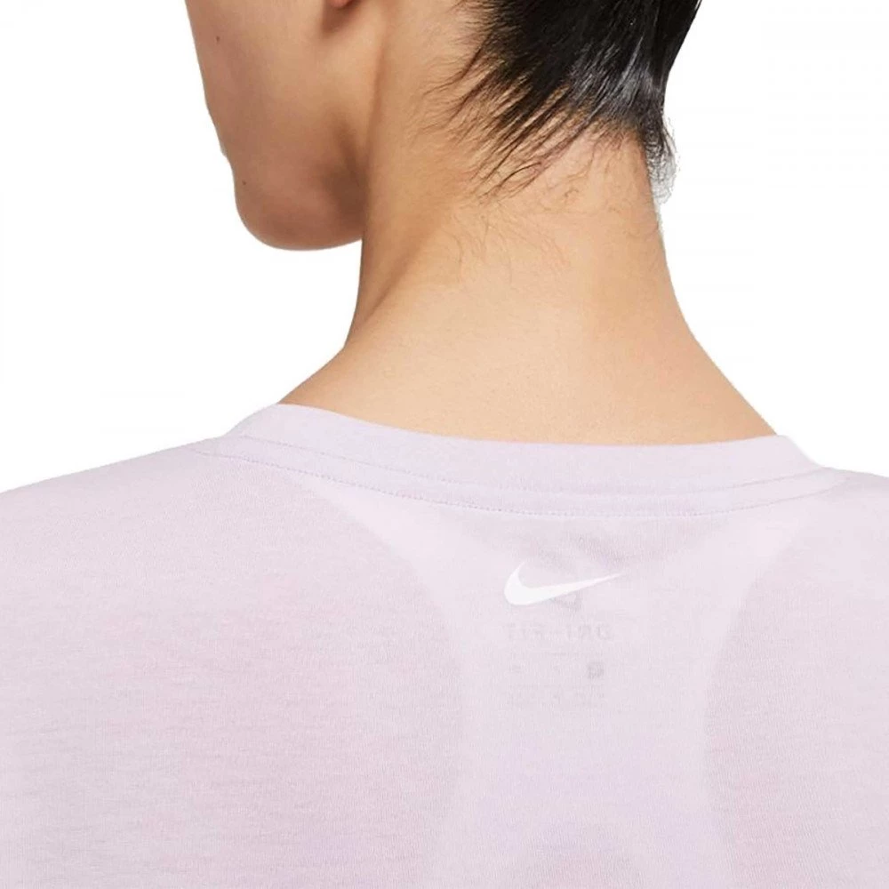 NIKE T-SHIRT DRI-FIT CROP DONNA Viola 4 NIKE T-SHIRT DRI-FIT CROP DONNA Viola - immagine 4