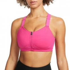 NIKE REGGISENO DRI-FIT ALPHA FRONT-ZIP Fucsia