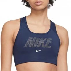 NIKE REGGISENO DRI-FIT METALLIC GRAPHIC Blu