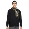 NIKE FELPA FULL ZIP CON CAPPUCCIO TRAINING CAMO Nero
