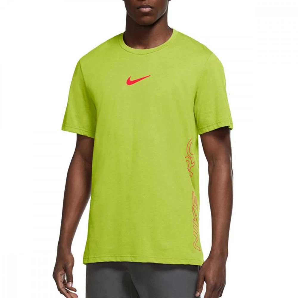 T-SHIRT NIKE PRO DRI-FIT BURNOUT Giallo