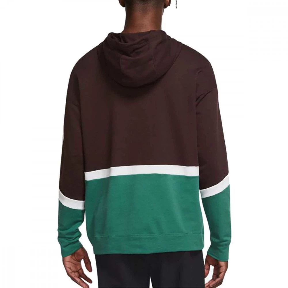 NIKE FELPA CON CAPPUCCIO DRI-FIT SPORT CLASH Verde 2 NIKE FELPA CON CAPPUCCIO DRI-FIT SPORT CLASH Verde - immagine 2