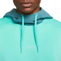 NIKE FELPA CON CAPPUCCIO DRI-FIT BICOLOR Verde -Negozio online TRAINING E PALESTRA Italia 2022 nike dd1971 felpa con cappuccio dri fit bicolor abbigliamento training e palestra uomo 043974301 392 3