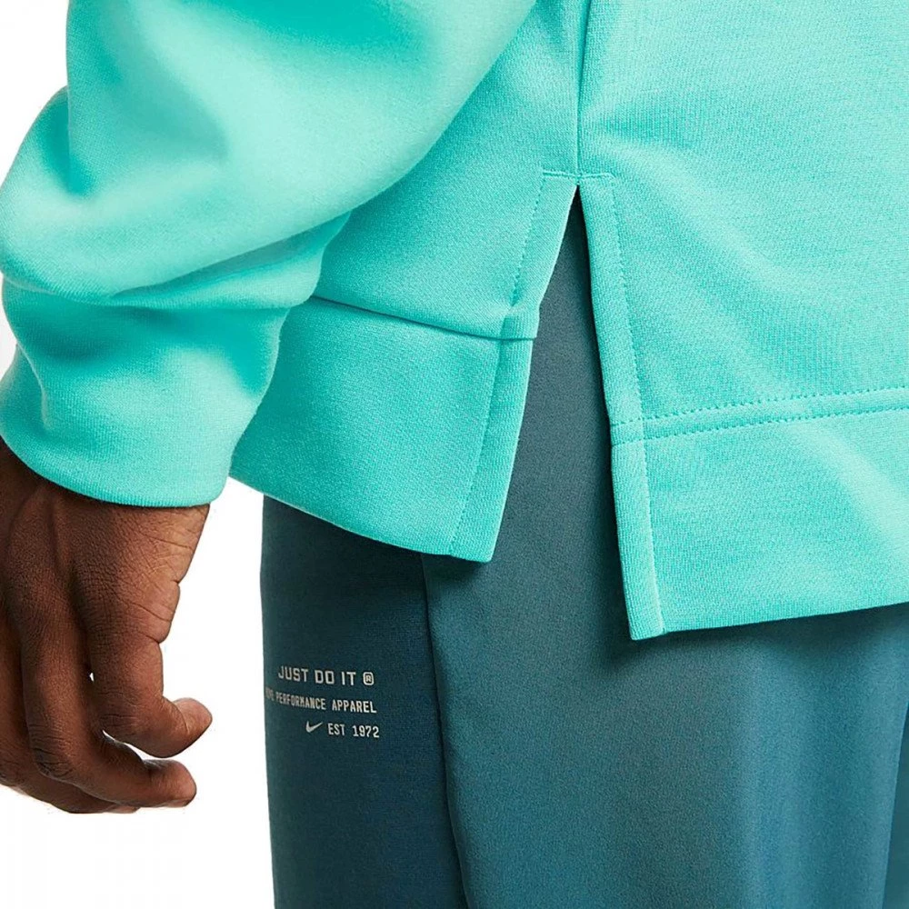NIKE FELPA CON CAPPUCCIO DRI-FIT BICOLOR Verde - immagine 5
