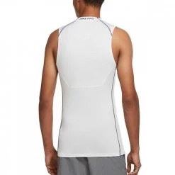 SMANICATA NIKE PRO DRI-FIT Bianco -Negozio online TRAINING E PALESTRA Italia 2022 nike dd1988 smanicata dri fit nike pro abbigliamento training e palestra uomo 043315201 100 2