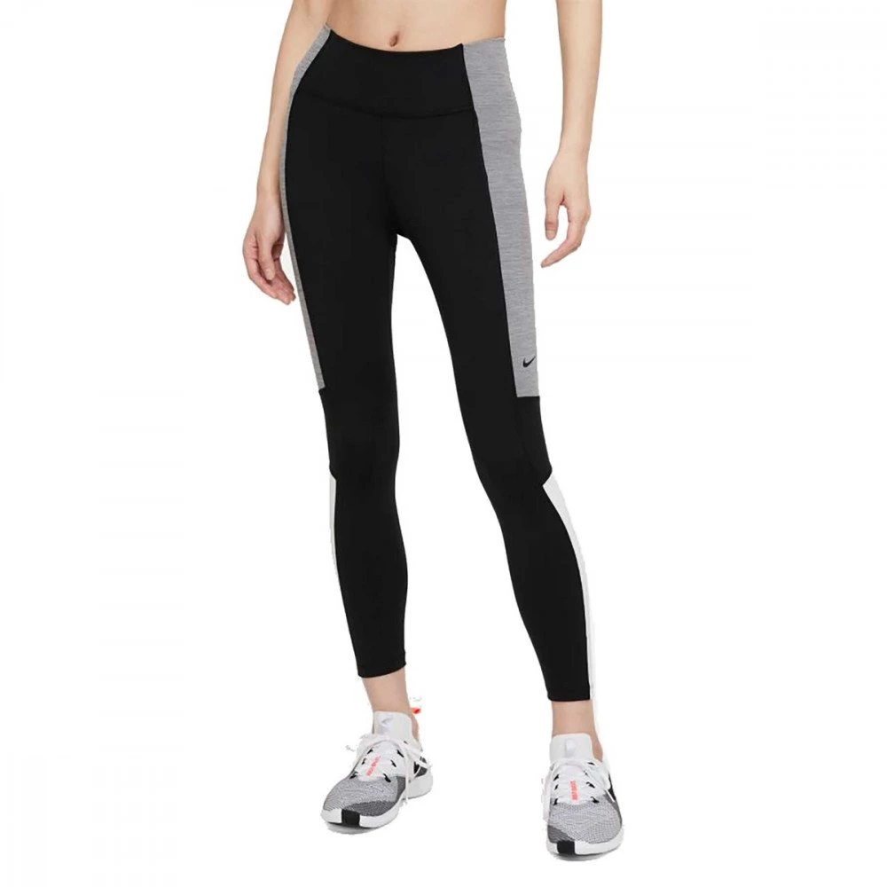 NIKE LEGGINGS DRI-FIT ONE COLOR BLOCK DONNA Nero