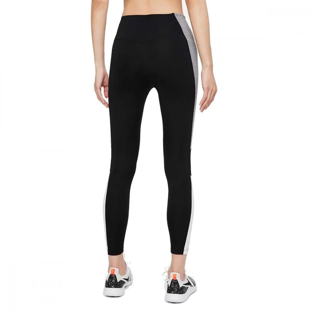 NIKE LEGGINGS DRI-FIT ONE COLOR BLOCK DONNA Nero - immagine 2