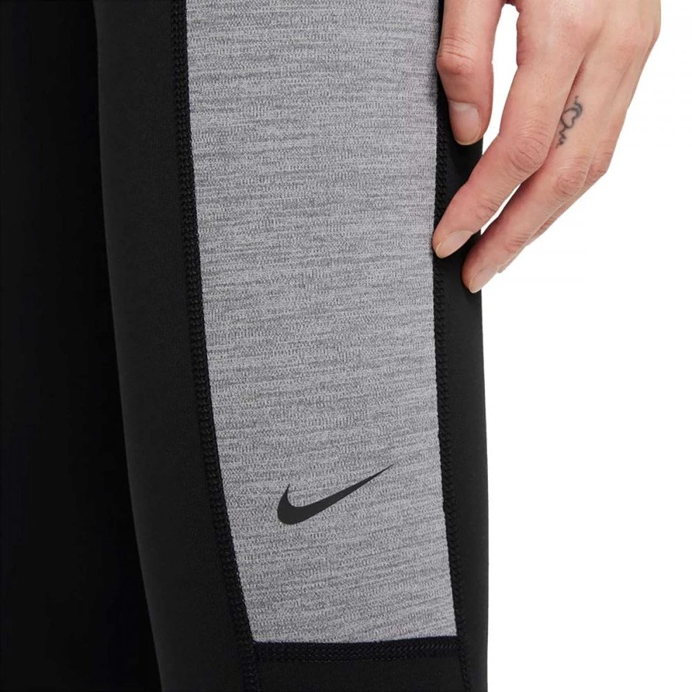 NIKE LEGGINGS DRI-FIT ONE COLOR BLOCK DONNA Nero - immagine 3